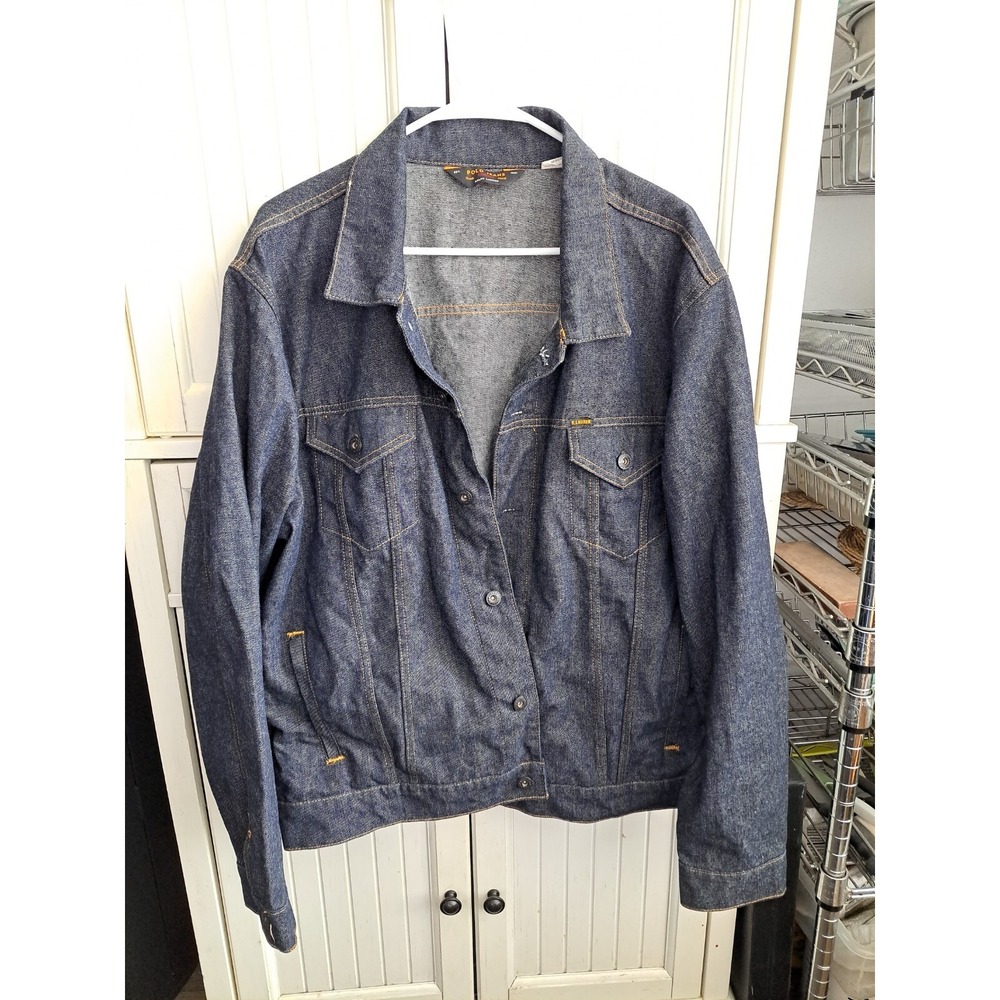 RALPH LAUREN Polo JEAN‎ TRUCKER JACKET COAT SIZE L-XL COAT